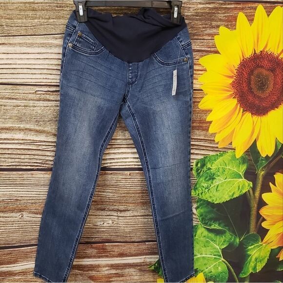 "Indigo Blue " Maternity Jeggings Size : PXS Blue NWT - Picture 1 of 8